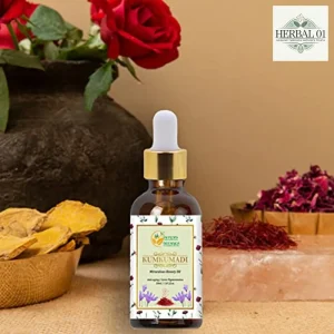 Herbs Botanica Kumkumadi Oil Pure Ayurveda Face Oil with Saffron, 26 Herbs