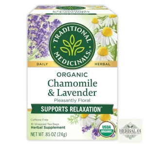 Soothe Stress With Traditional Medicinals Tea, Organic Chamomile & Lavender