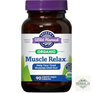 Oregon’s Wild Harvest Muscle Relax – Organic Vegan Herbal Support